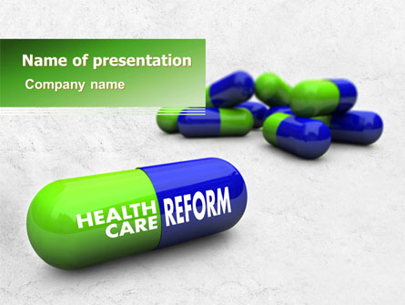 Health Care Reform Presentation Template, Master Slide