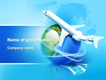 Airlines Presentation Template, Master Slide