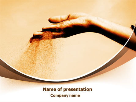 Sand Through Fingers Presentation Template, Master Slide