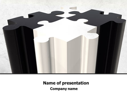 Assembled Puzzle Presentation Template, Master Slide