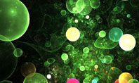 Green Bubbles Abstract Presentation Template