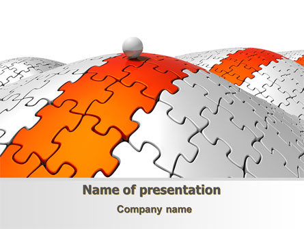 Jigsaw Road Presentation Template, Master Slide