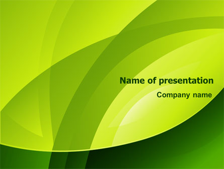 Yellow - Green Theme Presentation Template, Master Slide