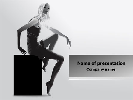 Slim Girl Presentation Template, Master Slide