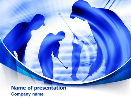 Golf Training Presentation Template, Master Slide
