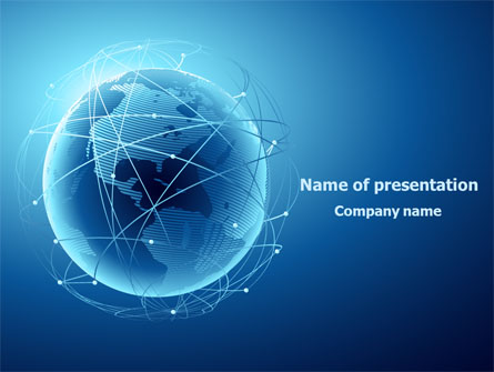 Satellite Orbits Presentation Template, Master Slide