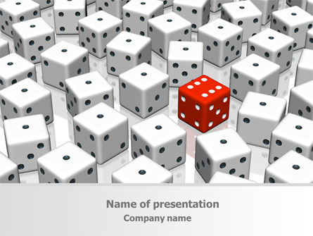 Dice Combination Presentation Template, Master Slide