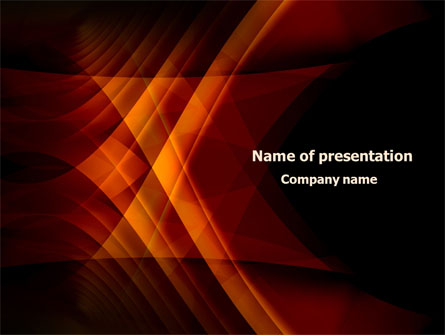 Orange Geometric Pattern Presentation Template, Master Slide