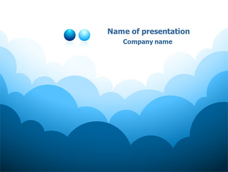 Blue Clouds Presentation Template, Master Slide