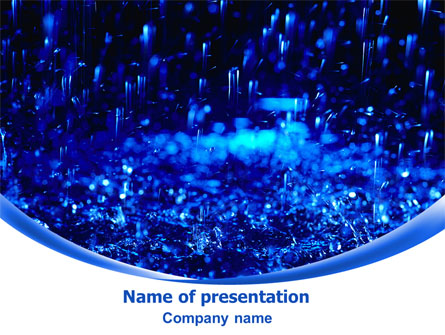 Falling Rain Presentation Template, Master Slide