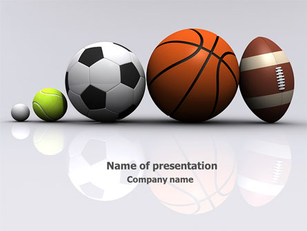 Sport Balls Presentation Template, Master Slide