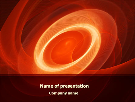 Red Spiral Presentation Template, Master Slide