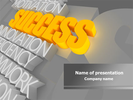 Success Motivation Presentation Template, Master Slide