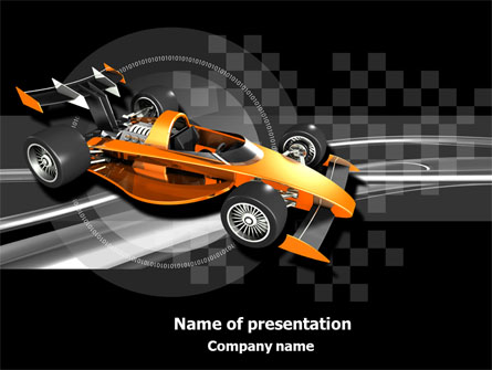 Racer Presentation Template, Master Slide