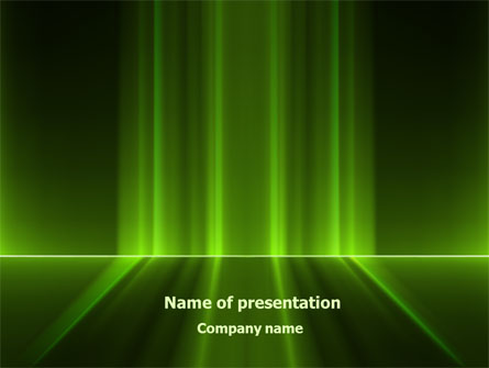 Green Horizon Presentation Template, Master Slide