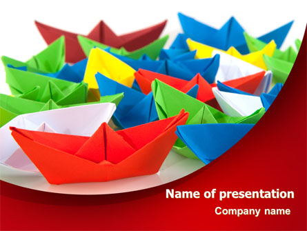 Paper Ships Presentation Template, Master Slide