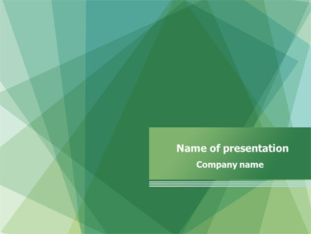 Green Paper Sheets Presentation Template, Master Slide