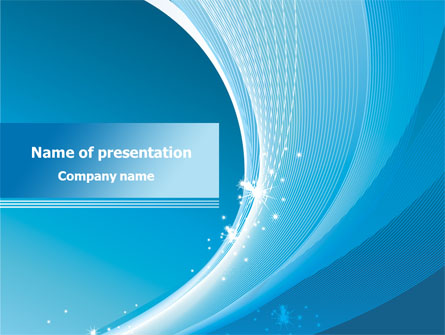 Ice Blue Theme Presentation Template, Master Slide