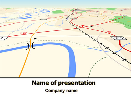 Road Map Presentation Template, Master Slide