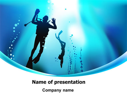Diving Lessons Presentation Template, Master Slide