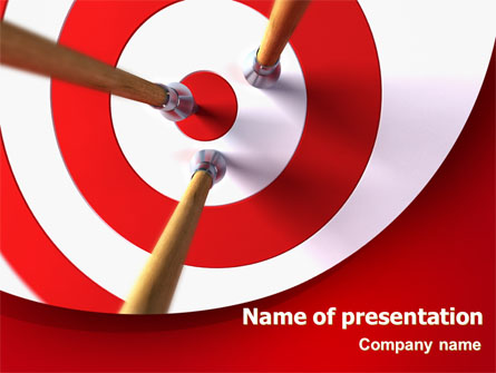 Red Target Presentation Template, Master Slide