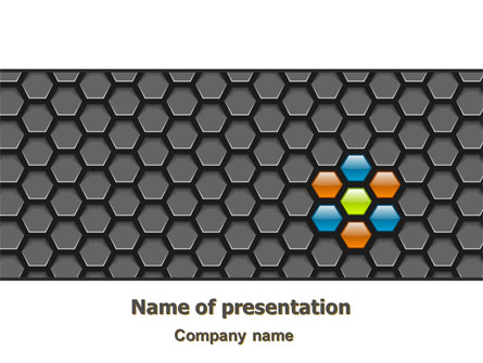 Abstract Gray Honeycomb Presentation Template, Master Slide