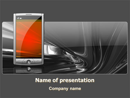 Touchscreen Phone Presentation Template, Master Slide