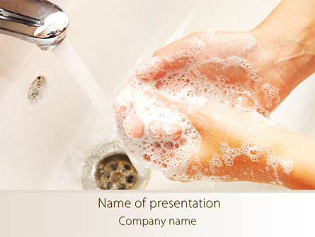 Hand Washing Presentation Template, Master Slide