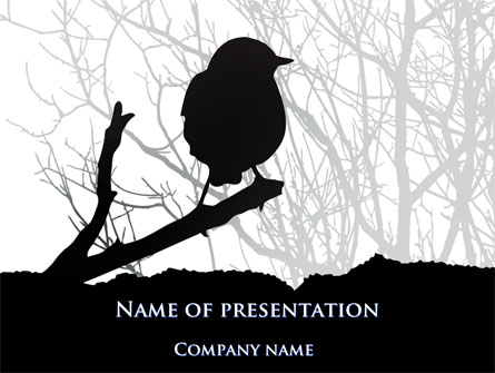Bird on Branch Presentation Template, Master Slide