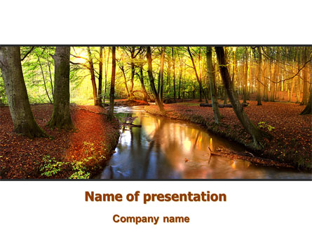 Autumn Forest Presentation Template, Master Slide