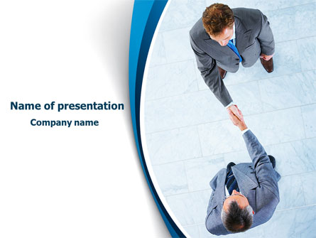 Business Handshake Presentation Template, Master Slide