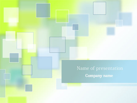 Theme with Squares Presentation Template, Master Slide