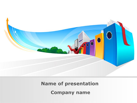 Office Data Presentation Template, Master Slide