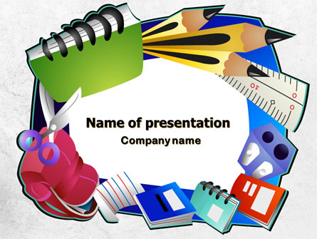 Stationery Presentation Template, Master Slide