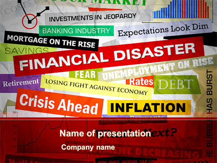 Financial Disaster Presentation Template, Master Slide