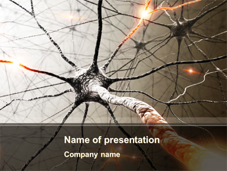 Neurons Networks Presentation Template, Master Slide