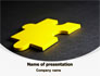 Yellow Jigsaw On A Dark Gray Surface Free slide 1