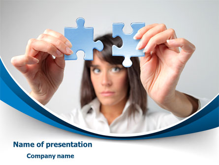 Folding Puzzle Presentation Template, Master Slide