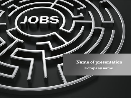 Employment Labyrinth Presentation Template, Master Slide