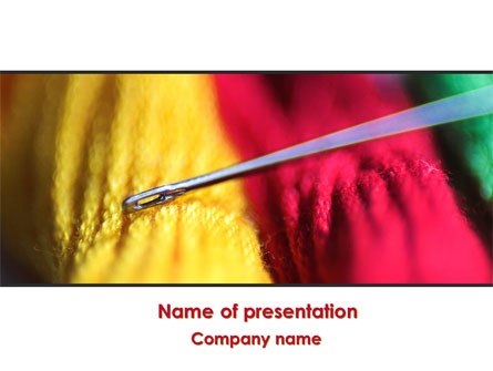 Threads and Needle Free Presentation Template, Master Slide