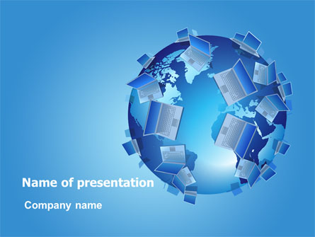 Laptop World Presentation Template, Master Slide