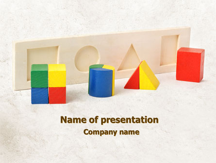 Fraction Toys Presentation Template, Master Slide