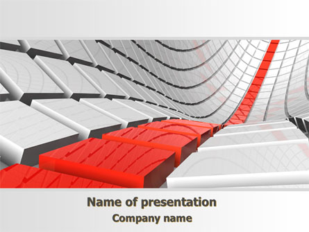 Keyboard Red Line Presentation Template, Master Slide