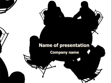 Discussion Table Presentation Template, Master Slide