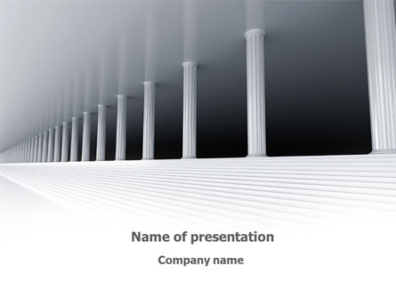 3D Colonnade Presentation Template, Master Slide