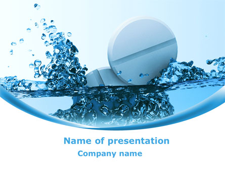 Tablets In Water Presentation Template, Master Slide