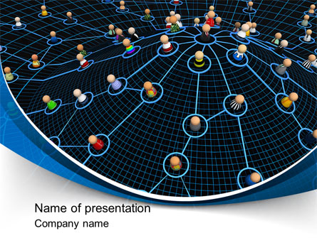 Network Community Presentation Template, Master Slide