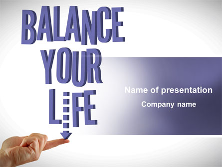 Balanced Life Presentation Template, Master Slide