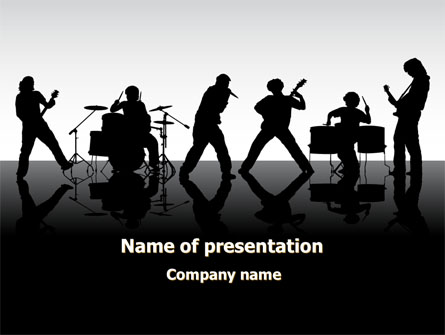 Music Band Presentation Template, Master Slide