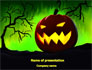 Jack-o-lantern On Scary Green Background slide 1